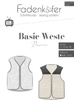 Papierschnittmuster - Basic-Weste